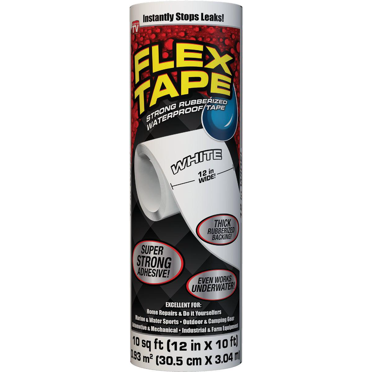Flex Tape 12 In x 10 Ft Repair Tape White
