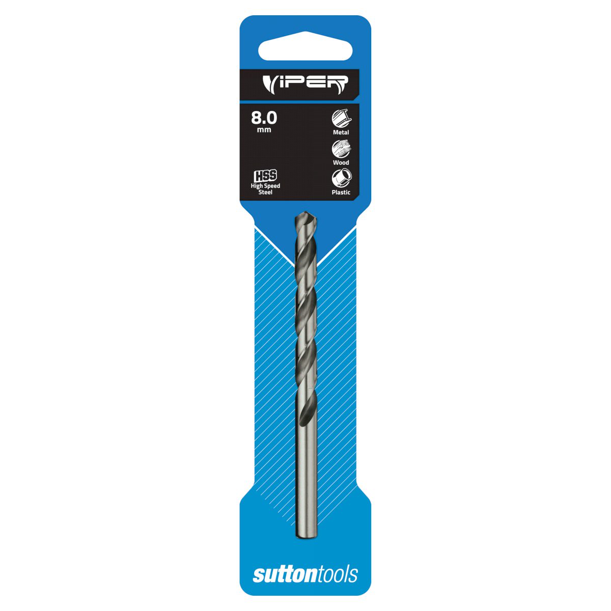 SUTTON 8.0mm Jobber HSS Viper Drill Bit