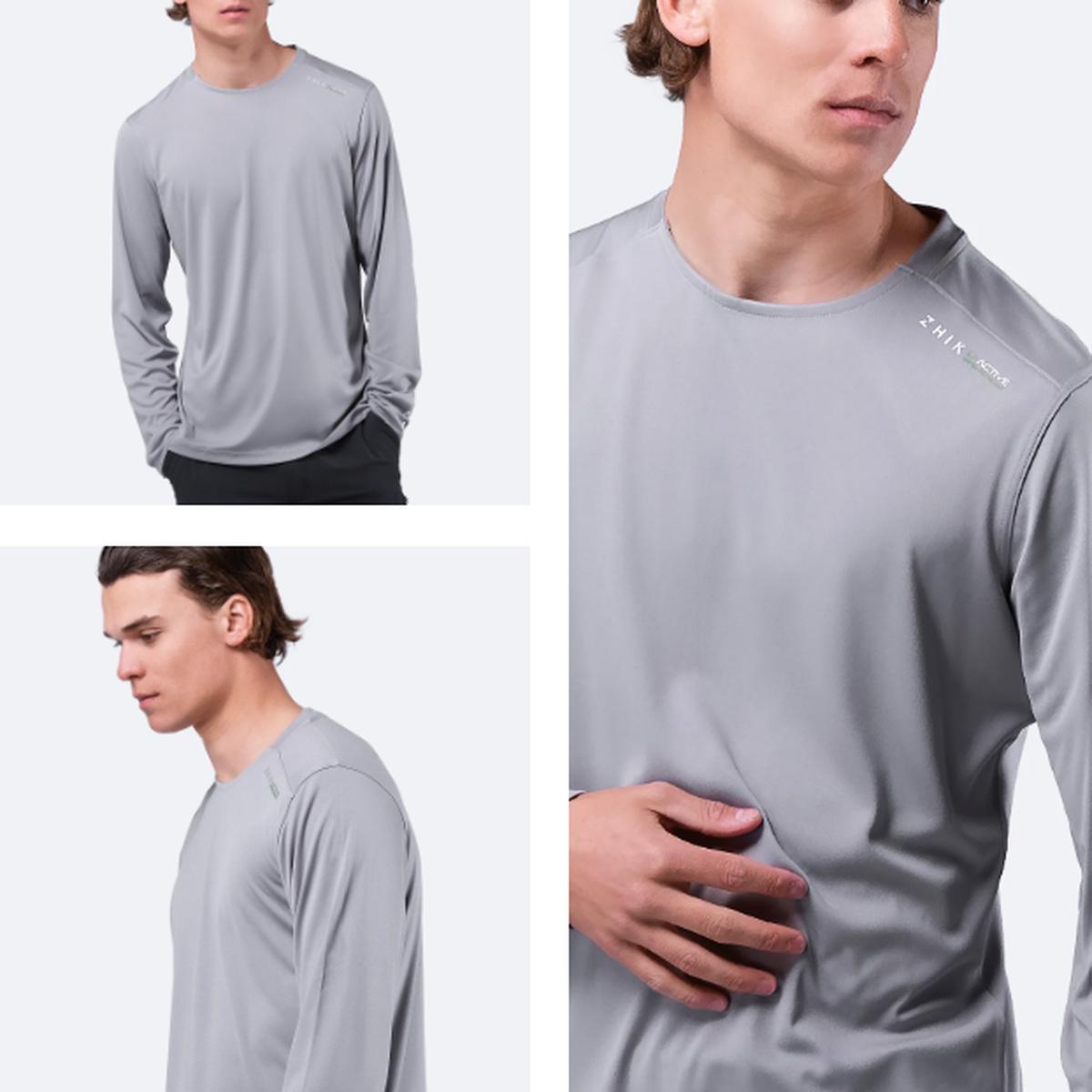 Zhik Mens UVActive UPF50+ Long Sleeve Top - GREY | S