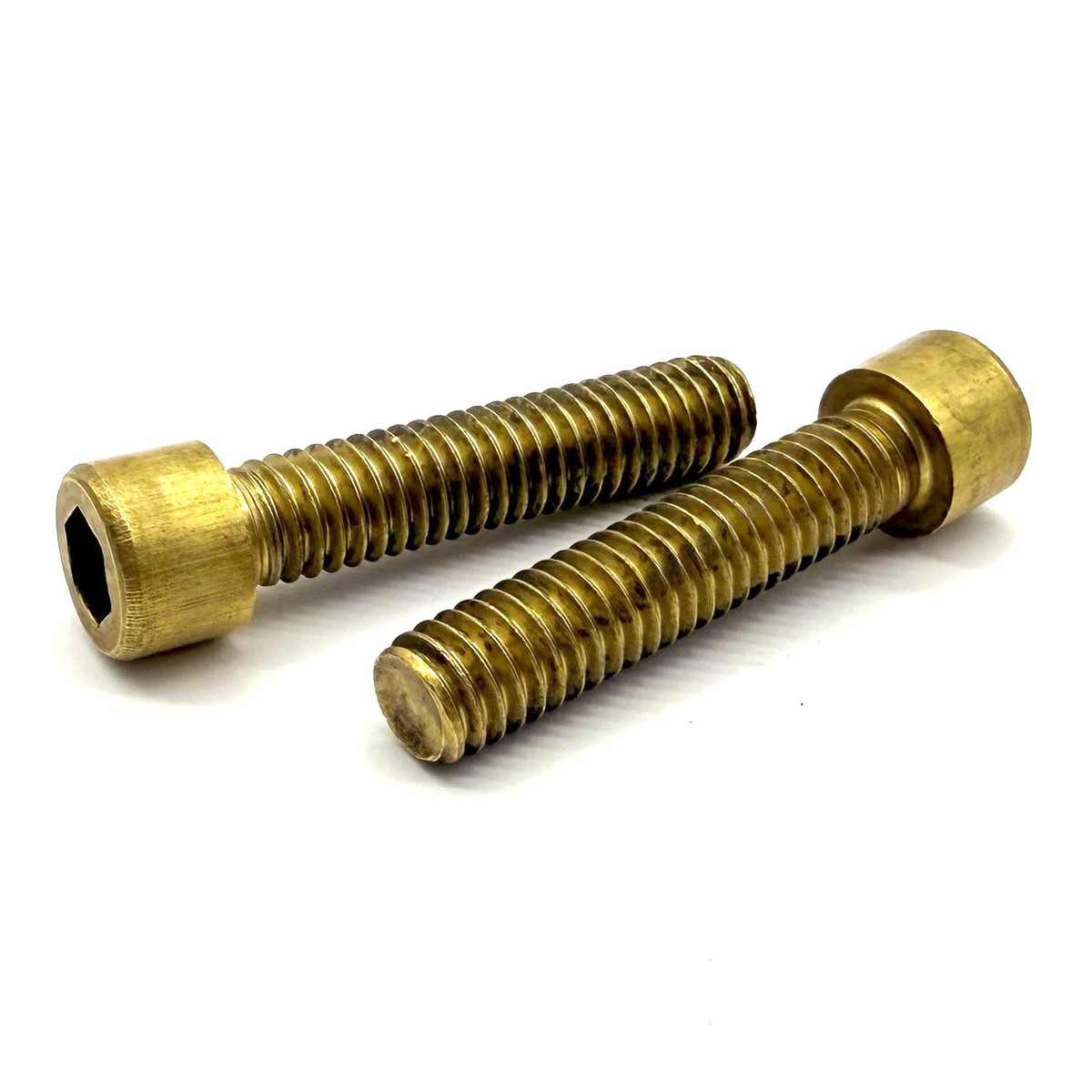 #10-32x1/2" Brass Socket Head Cap Screw