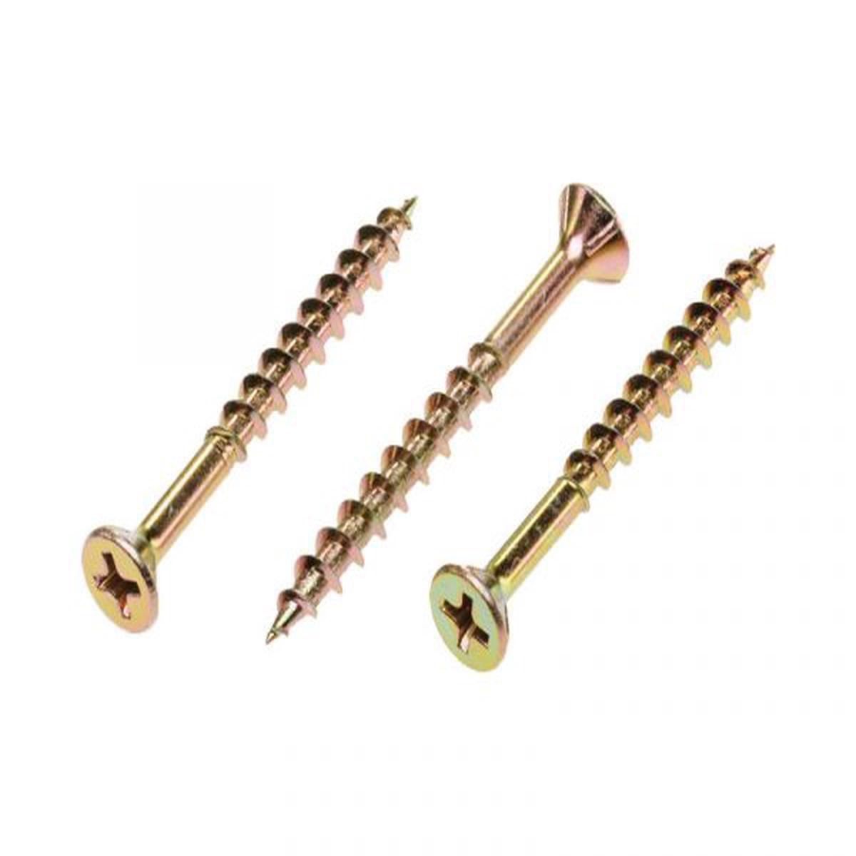 Zinc Plated Chipboard Screw 8g x 25mm - Pack of 100