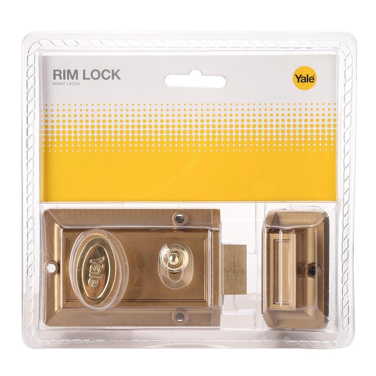 YALE Gold Lacquer Night Latch Rim Lock V78