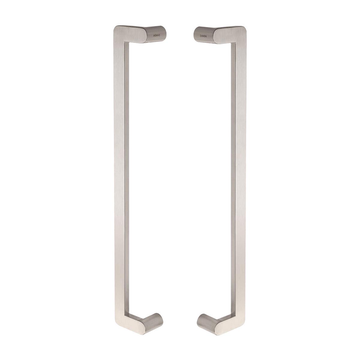 Zanda Duke Offset Pull Handle 600mm CTC Back to Back - Available in Various Finishes - Stainless Steel