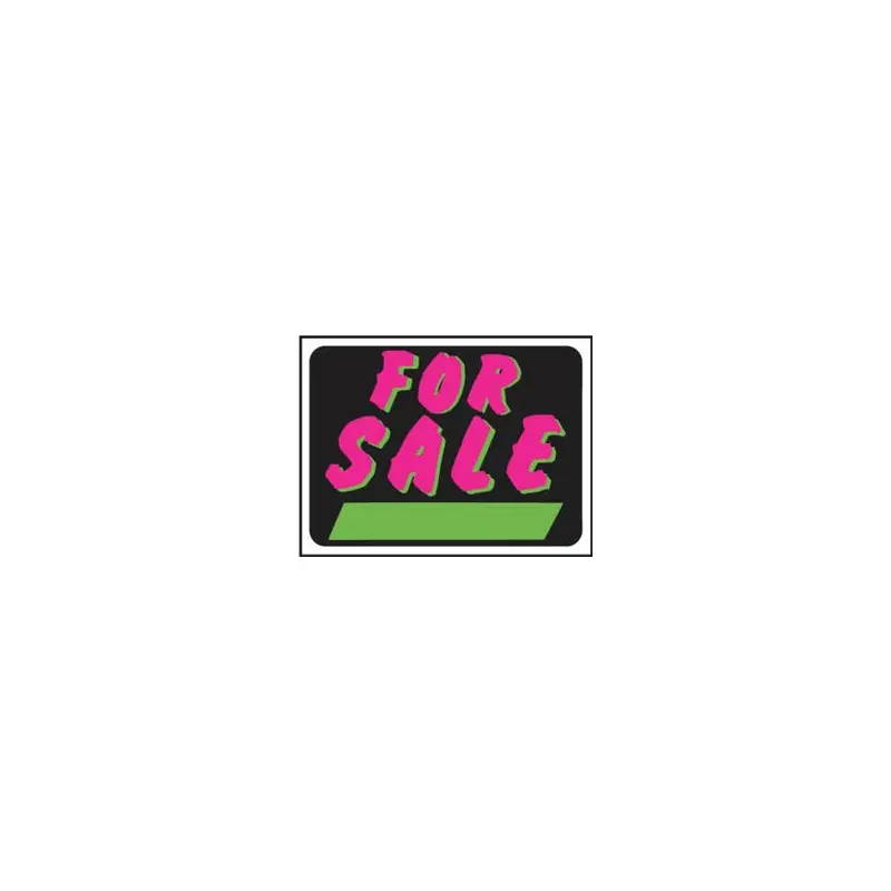 "For Sale" Sign, Plastic, 9 x 12-In.