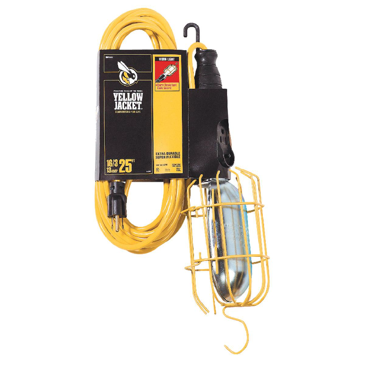 Yellow Jacket 75W Incandescent Trouble Light with 25 Ft Power Cord