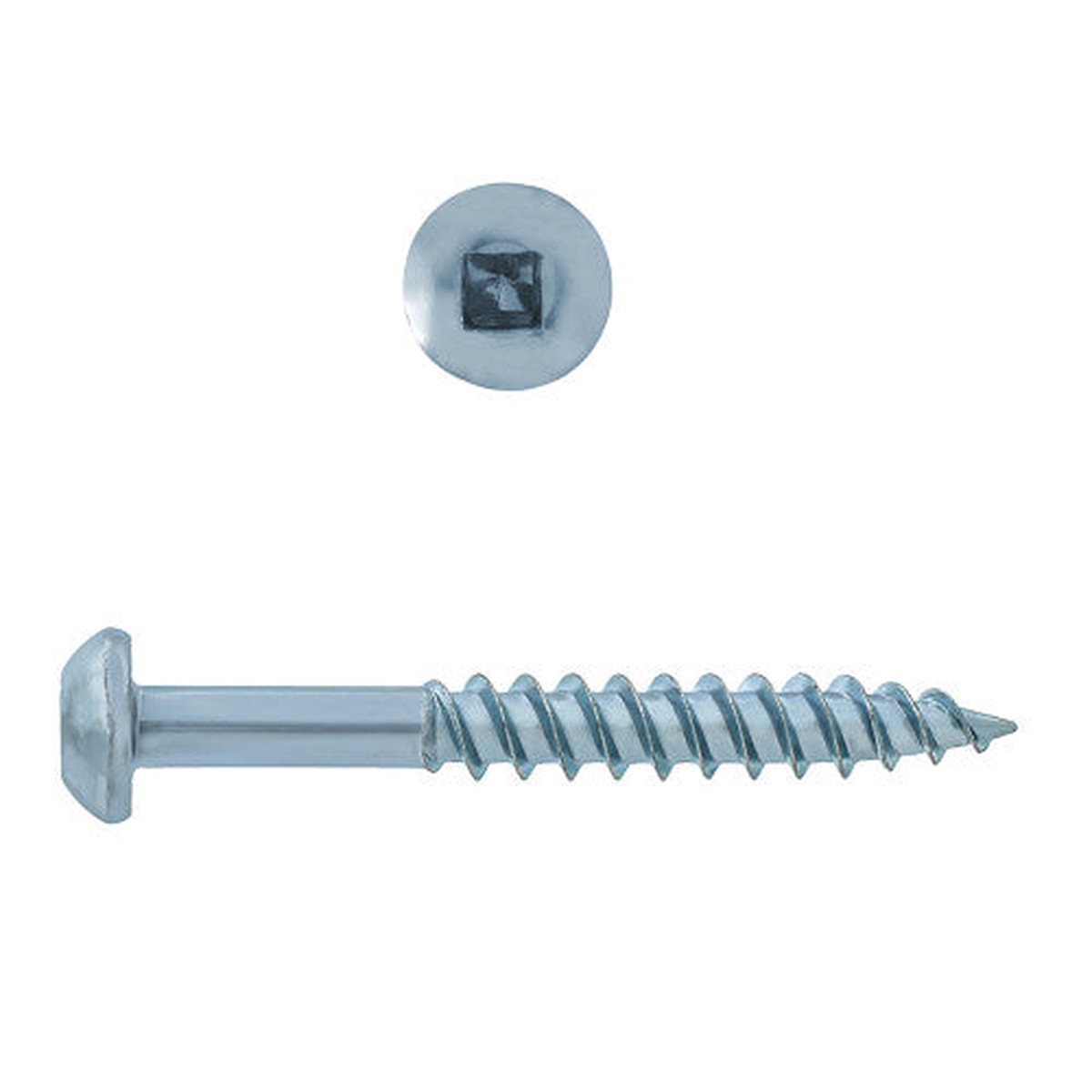 #10x1-1/4" Round Head Zinc Wood Screw (6/Pack)