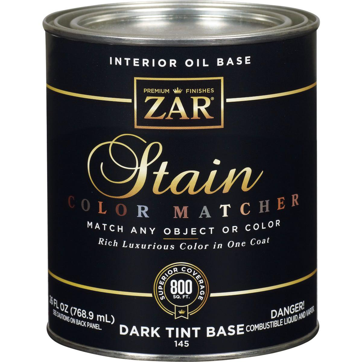 Zar 1 Qt Color Matcher Dark Tint Base Oil-Based Multi-Surface Interior Stain