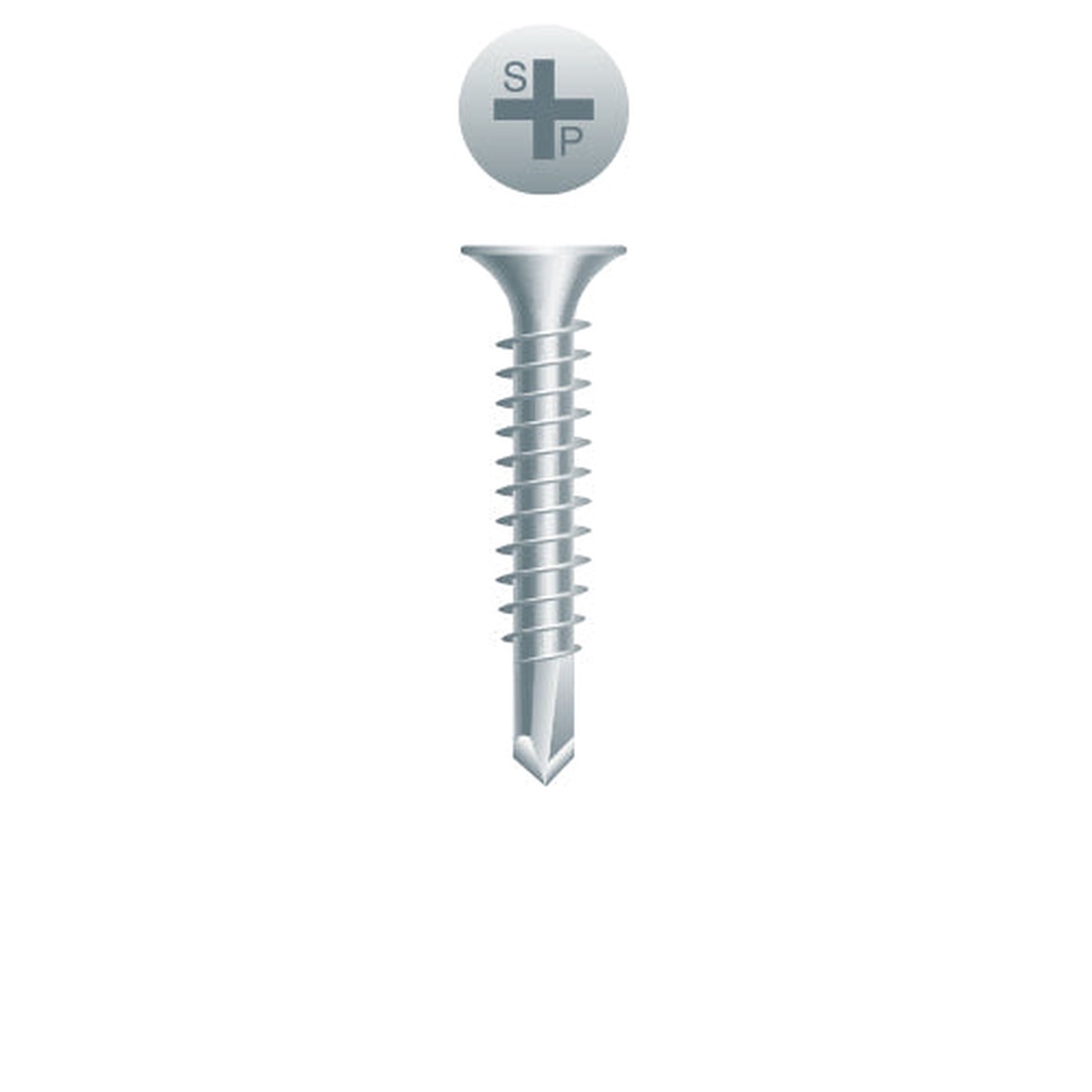 #6 Strong-Point Bugle Head 6-20 x 1, PH, Zinc