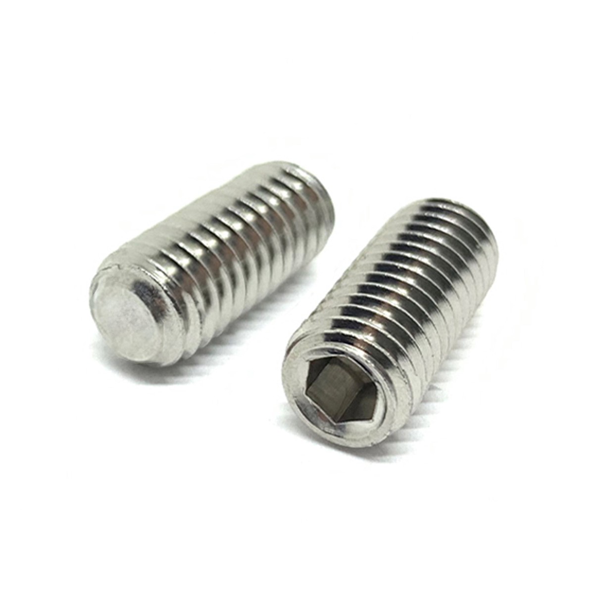 #10-24x3/8" Stainless Steel Flat Point Allen Socket Set Screw