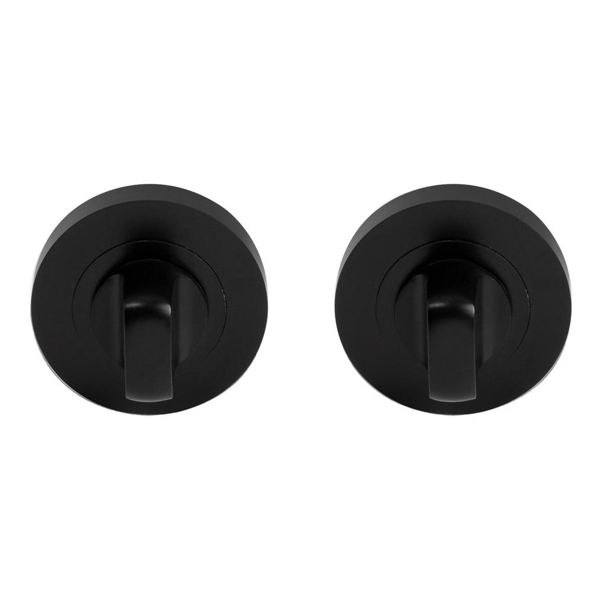 Zanda Round Double Turn Set 55mm Rose - Available in Various Finishes - Matt Black