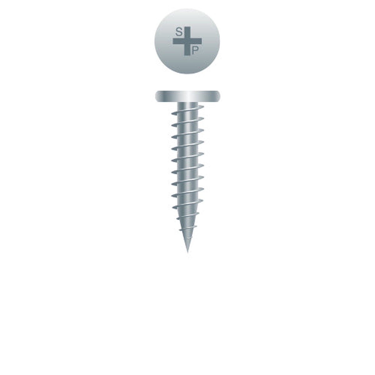 #10 Strong-Point Pancake Head 10-12 x 1-1/2, PH, Type 'A', Zinc