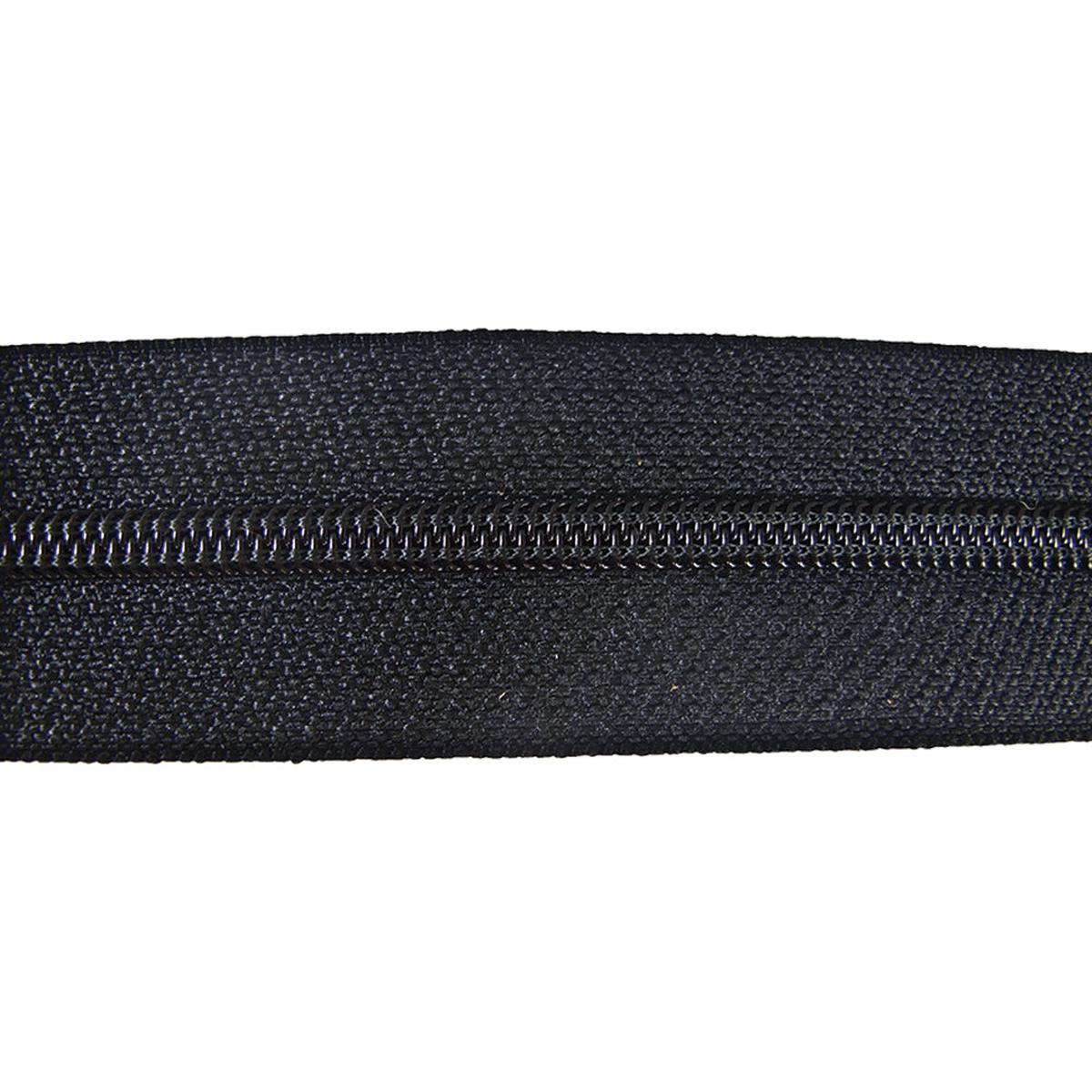 YKK Regular Zipper Tape - Black Yard