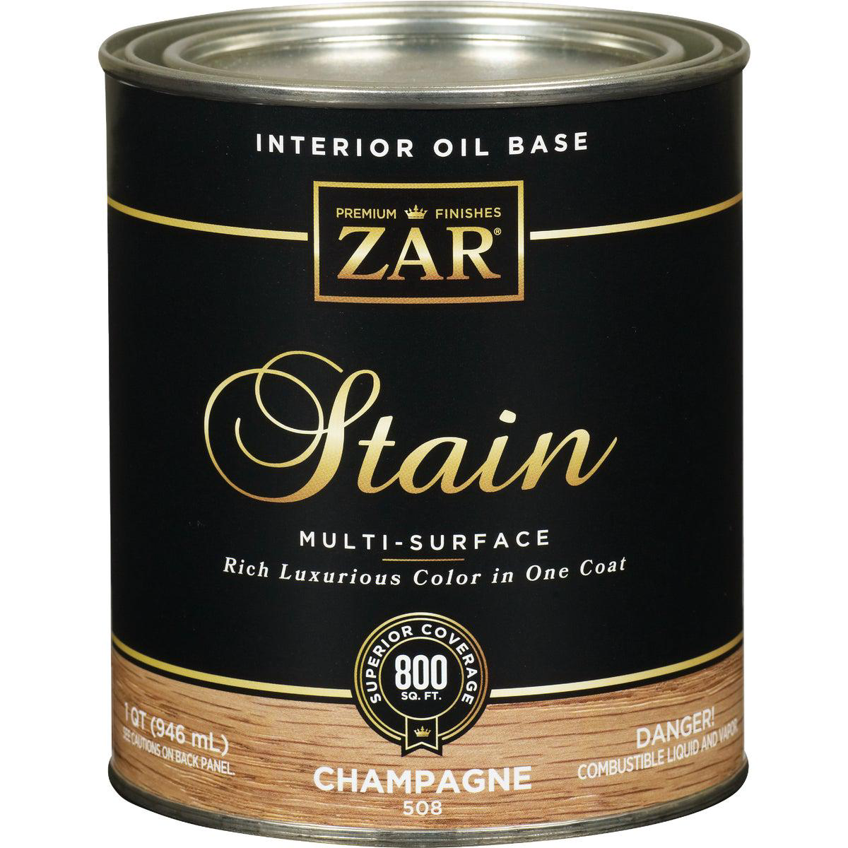 Zar 1 Qt Champagne Oil-Based Multi-Surface Interior Stain
