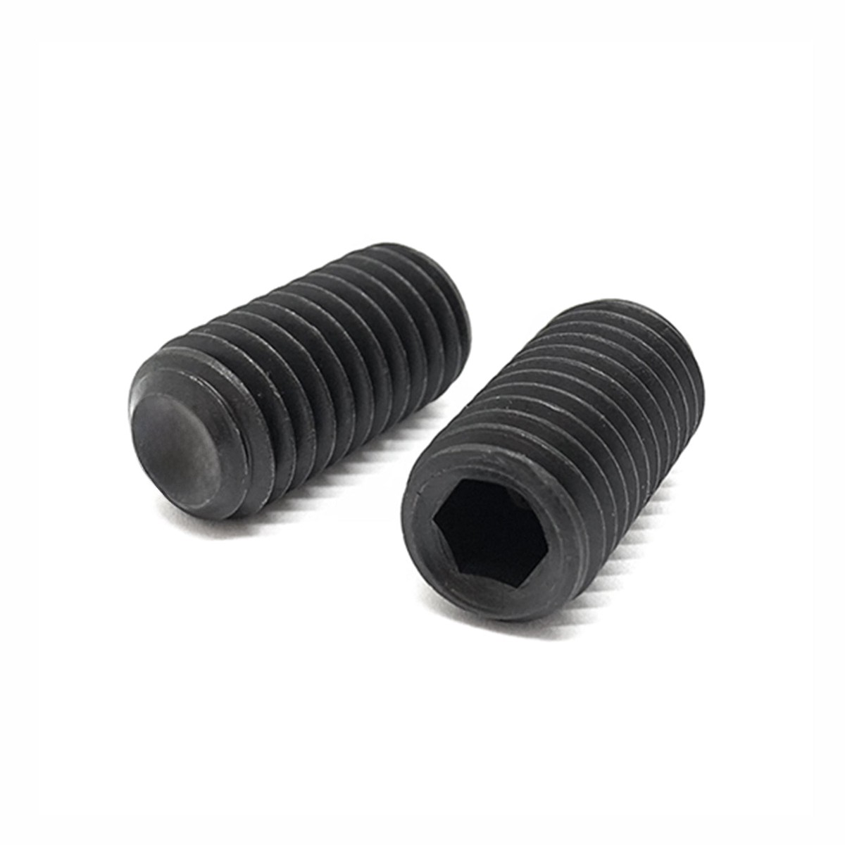 #5-40x1/8" Alloy Flat Point Allen Socket Set Screw Black Oxide