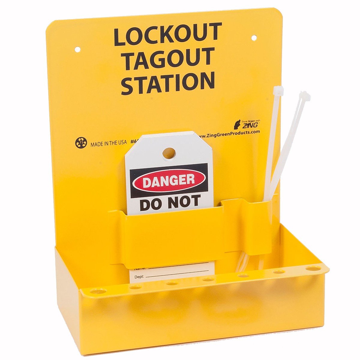 ZING 6063E RecycLockout Mini Lockout Station - Empty