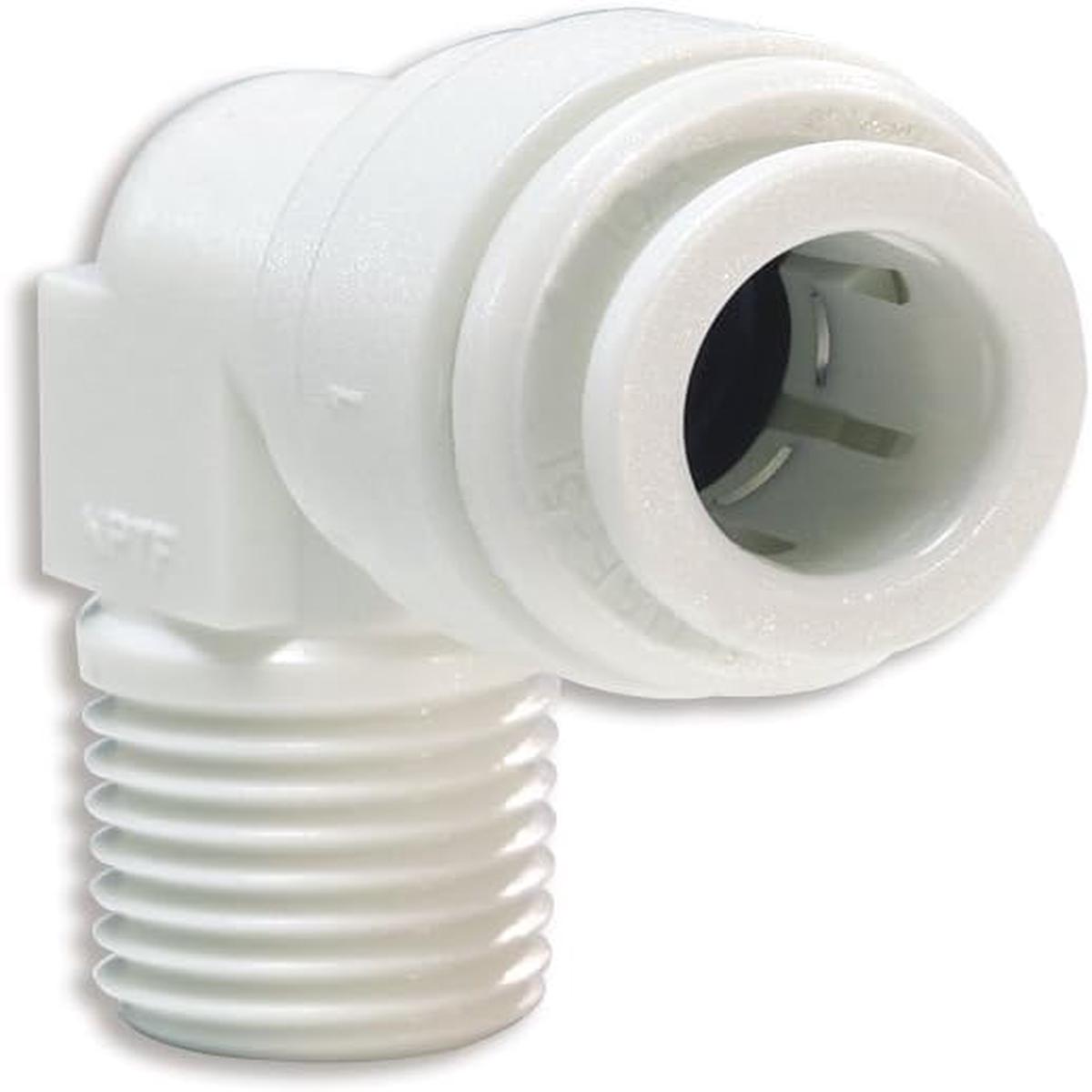 John Guest PP481223W Speedfit Fixed Elbow 3/8OD by 3/8NPTF (10-Pack)