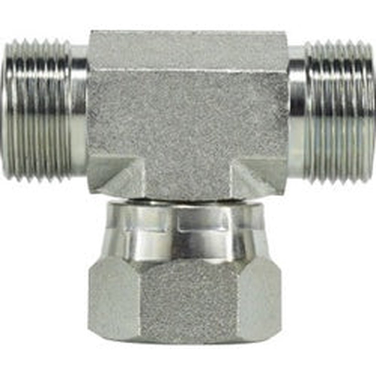 -12 Male O-Ring Face Seal x -12 Male O-Ring Face Seal x -12 Female O-Ring Face Seal Swivel Branch Tee